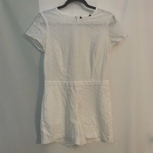 Banana Republic White Eyelet Romper
